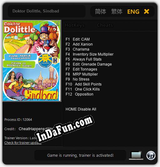 Doktor Dolittle, Sindbad: Cheats, Trainer +12 [CheatHappens.com]