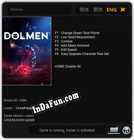 Trainer for Dolmen [v1.0.6]
