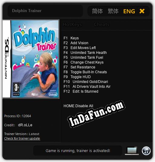 Dolphin Trainer: Trainer +12 [v1.9]