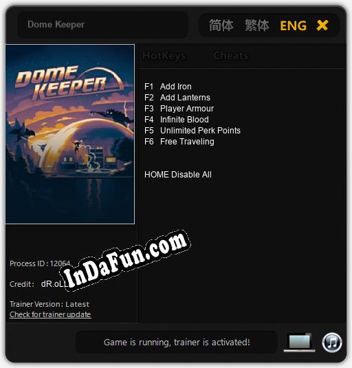 Dome Keeper: Cheats, Trainer +6 [dR.oLLe]