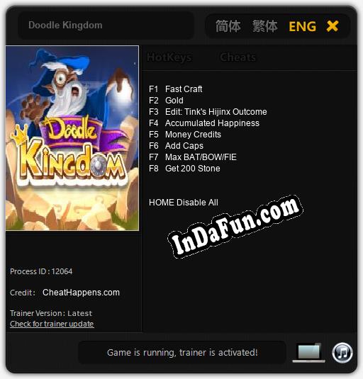 Doodle Kingdom: Cheats, Trainer +8 [CheatHappens.com]