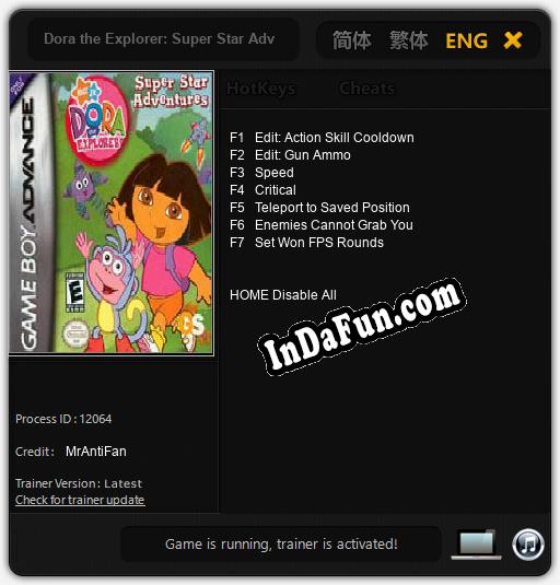 Dora the Explorer: Super Star Adventures: TRAINER AND CHEATS (V1.0.30)