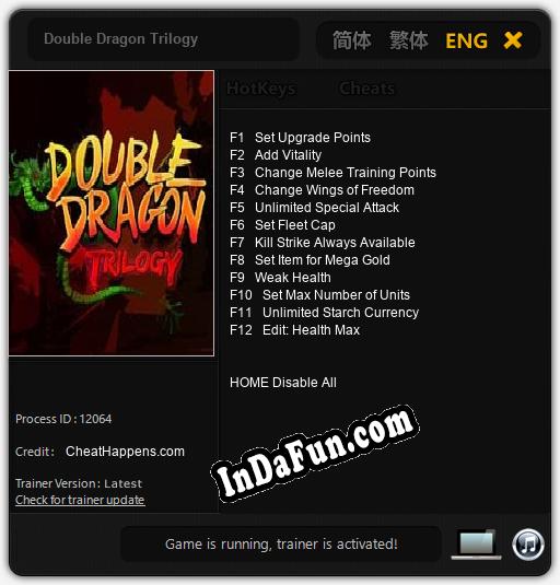 Double Dragon Trilogy: Cheats, Trainer +12 [CheatHappens.com]