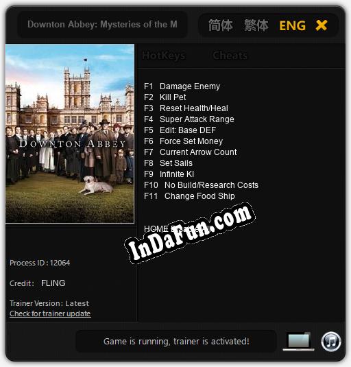 Downton Abbey: Mysteries of the Manor: Trainer +11 [v1.3]