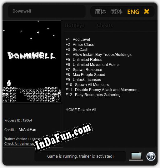 Trainer for Downwell [v1.0.3]