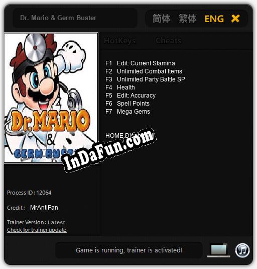 Dr. Mario & Germ Buster: Trainer +7 [v1.3]