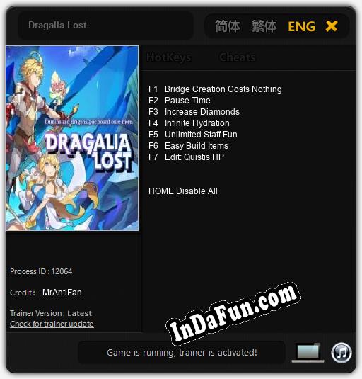 Trainer for Dragalia Lost [v1.0.6]