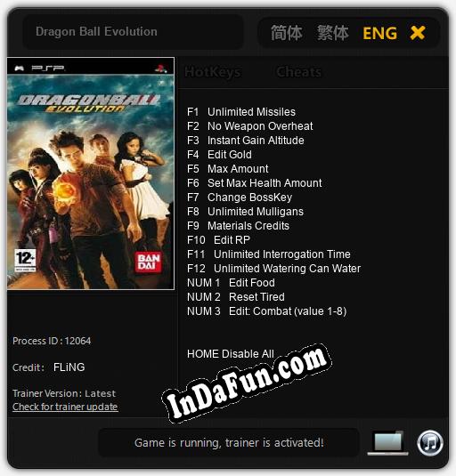 Dragon Ball Evolution: TRAINER AND CHEATS (V1.0.40)