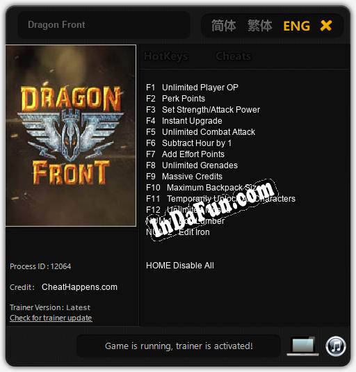 Dragon Front: Trainer +14 [v1.7]