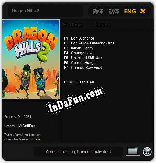 Trainer for Dragon Hills 2 [v1.0.5]