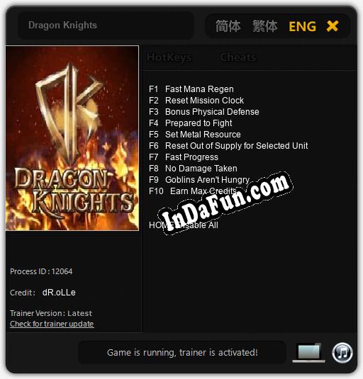 Dragon Knights: Trainer +10 [v1.7]