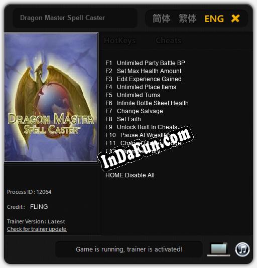 Trainer for Dragon Master Spell Caster [v1.0.7]