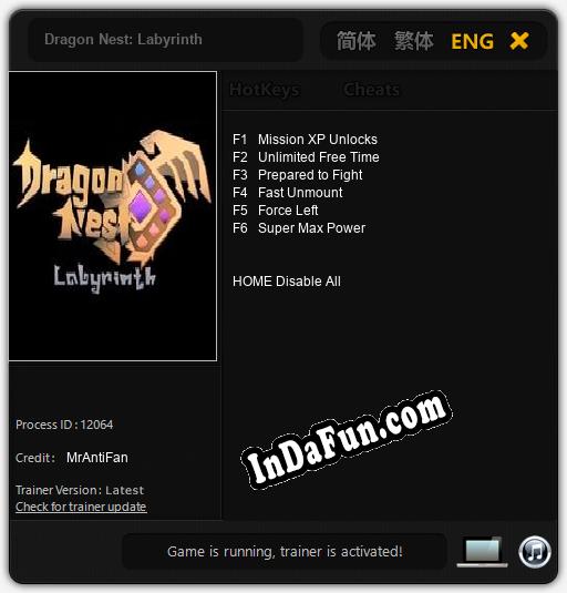 Dragon Nest: Labyrinth: Cheats, Trainer +6 [MrAntiFan]