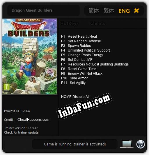 Dragon Quest Builders: Cheats, Trainer +11 [CheatHappens.com]