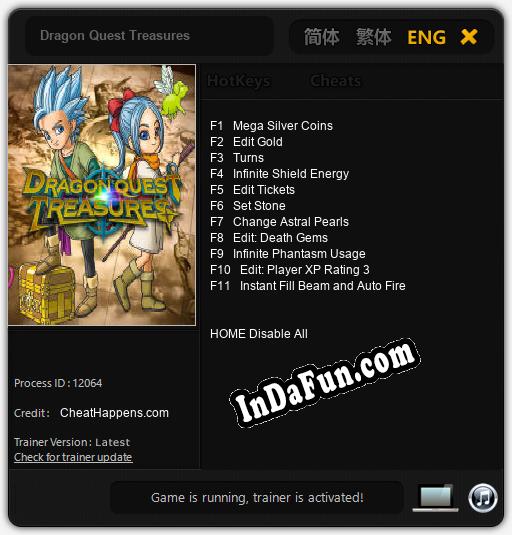 Dragon Quest Treasures: Trainer +11 [v1.4]