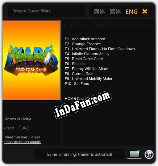 Dragon Quest: Wars: Trainer +10 [v1.6]