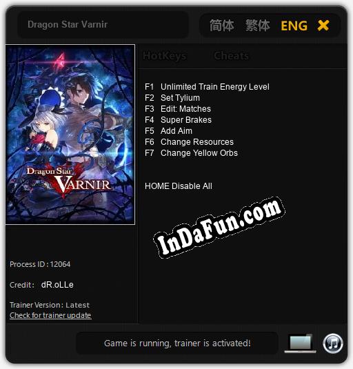 Trainer for Dragon Star Varnir [v1.0.9]