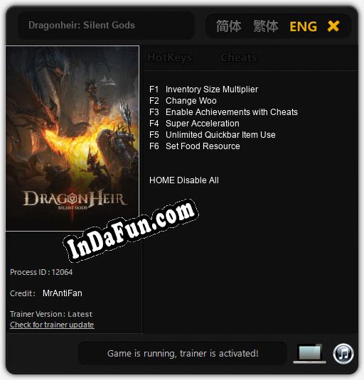 Dragonheir: Silent Gods: Cheats, Trainer +6 [MrAntiFan]