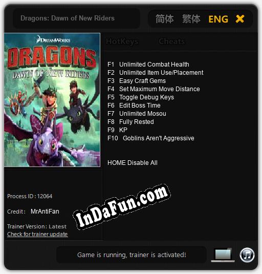 Dragons: Dawn of New Riders: TRAINER AND CHEATS (V1.0.42)