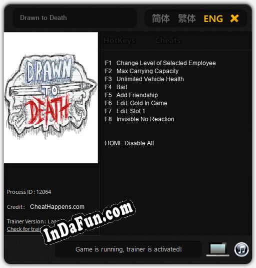 Drawn to Death: TRAINER AND CHEATS (V1.0.5)