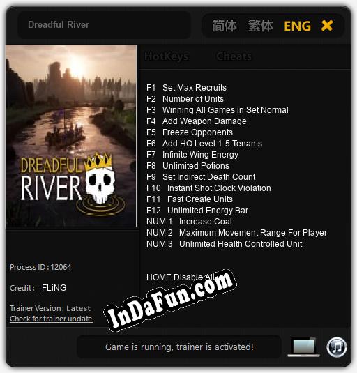 Dreadful River: Trainer +15 [v1.5]