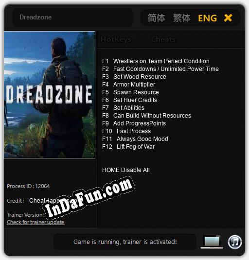 Dreadzone: Trainer +12 [v1.9]