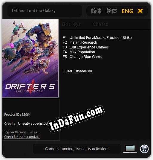 Drifters Loot the Galaxy: Trainer +5 [v1.4]