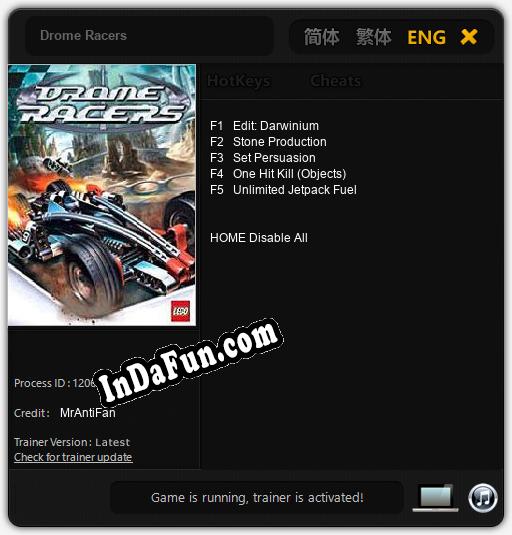 Drome Racers: TRAINER AND CHEATS (V1.0.42)
