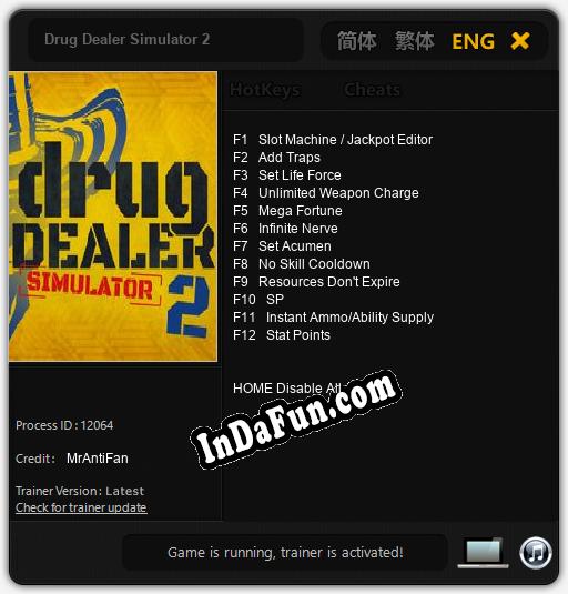 Drug Dealer Simulator 2: Trainer +12 [v1.8]