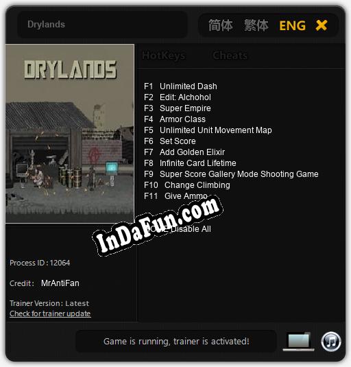 Trainer for Drylands [v1.0.4]