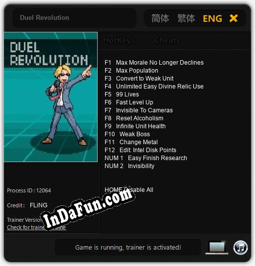 Duel Revolution: TRAINER AND CHEATS (V1.0.8)