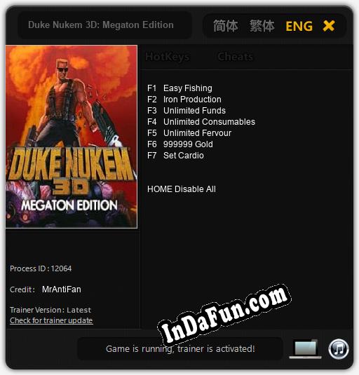 Duke Nukem 3D: Megaton Edition: Cheats, Trainer +7 [MrAntiFan]