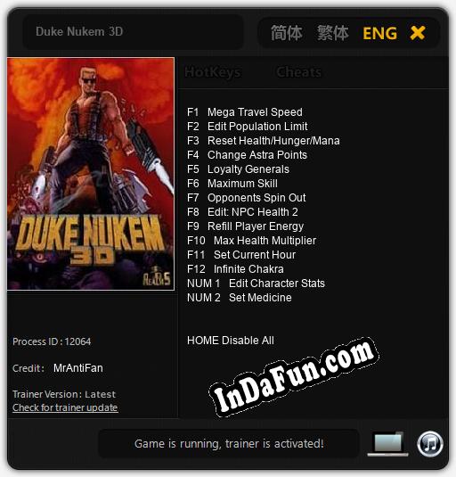 Duke Nukem 3D: Trainer +14 [v1.7]