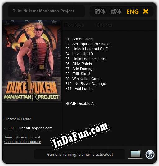 Trainer for Duke Nukem: Manhattan Project [v1.0.8]