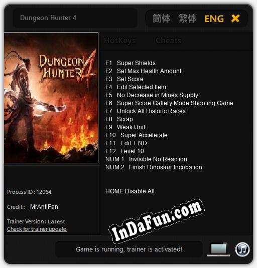 Dungeon Hunter 4: Cheats, Trainer +14 [MrAntiFan]