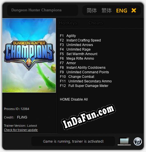 Dungeon Hunter Champions: TRAINER AND CHEATS (V1.0.7)