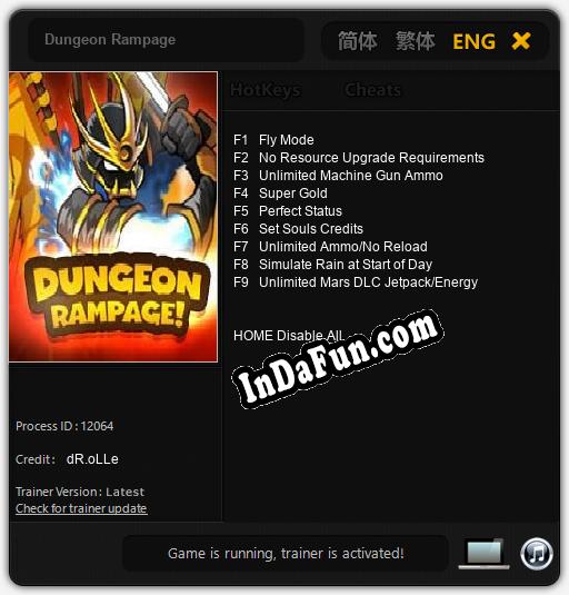 Trainer for Dungeon Rampage [v1.0.3]