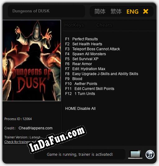 Dungeons of DUSK: Cheats, Trainer +12 [CheatHappens.com]