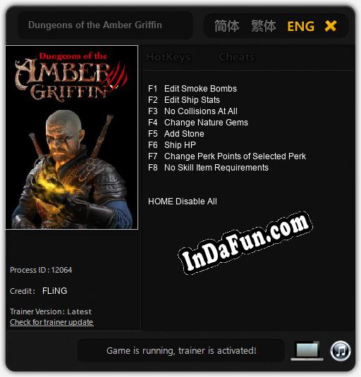 Dungeons of the Amber Griffin: TRAINER AND CHEATS (V1.0.73)