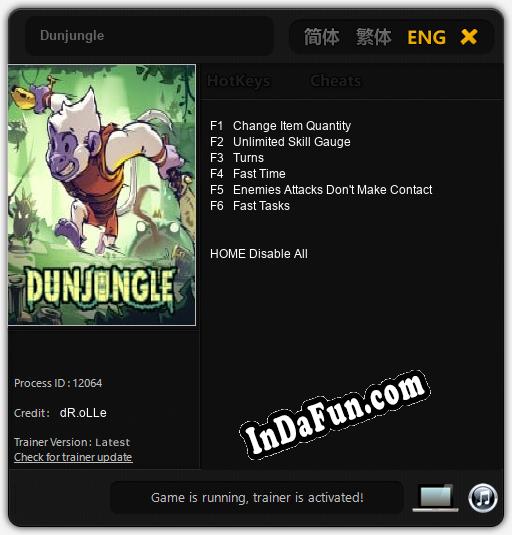 Dunjungle: Trainer +6 [v1.9]