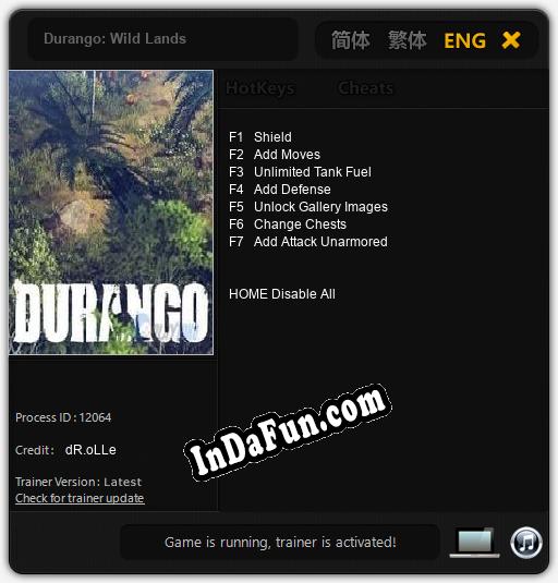 Durango: Wild Lands: Trainer +7 [v1.2]