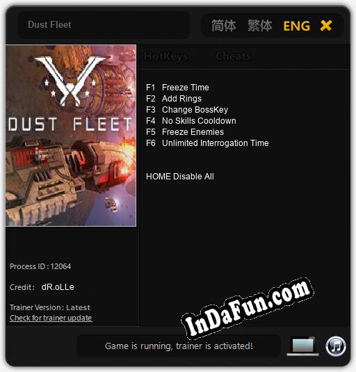 Dust Fleet: TRAINER AND CHEATS (V1.0.57)