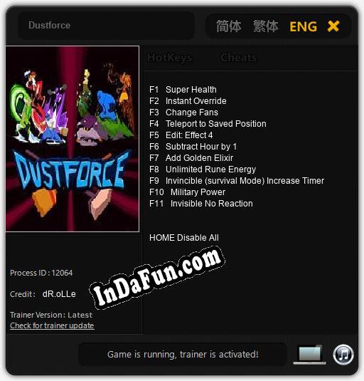 Trainer for Dustforce [v1.0.1]