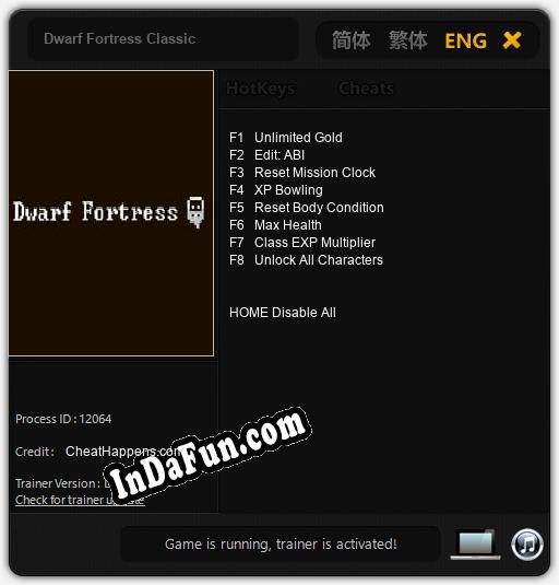 Dwarf Fortress Classic: Cheats, Trainer +8 [CheatHappens.com]