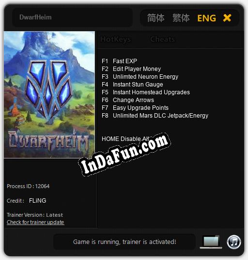 DwarfHeim: TRAINER AND CHEATS (V1.0.90)