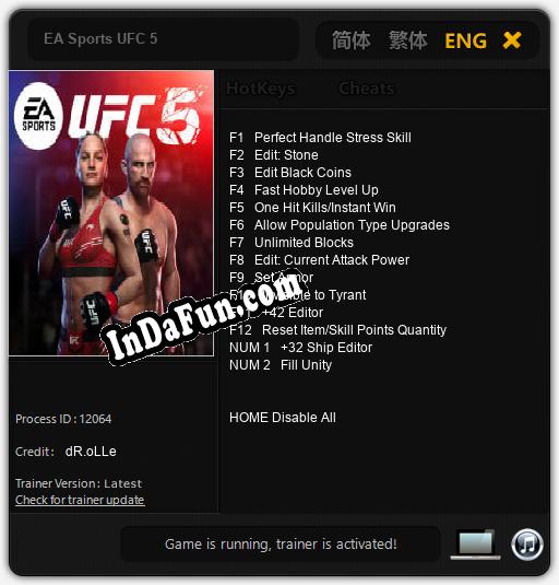 EA Sports UFC 5: Cheats, Trainer +14 [dR.oLLe]