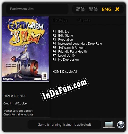 Earthworm Jim: Cheats, Trainer +8 [dR.oLLe]