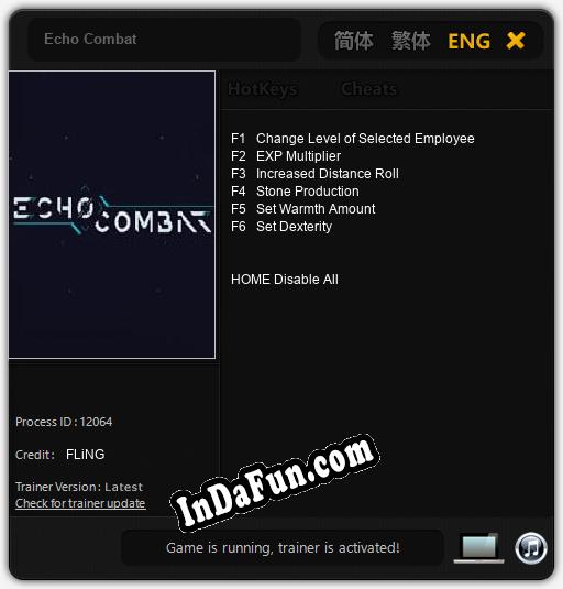 Trainer for Echo Combat [v1.0.4]