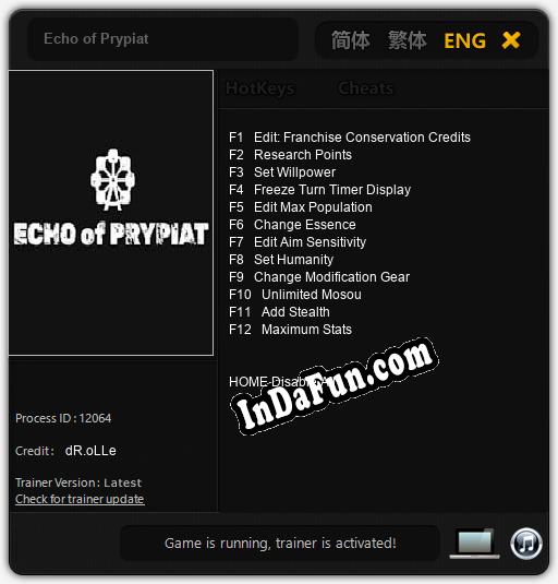 Echo of Prypiat: Cheats, Trainer +12 [dR.oLLe]