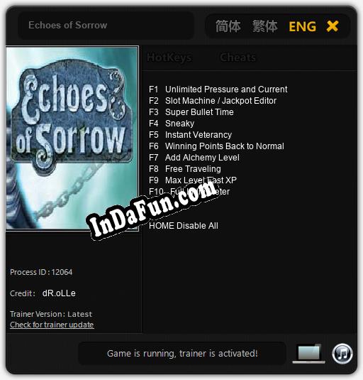Echoes of Sorrow: TRAINER AND CHEATS (V1.0.30)